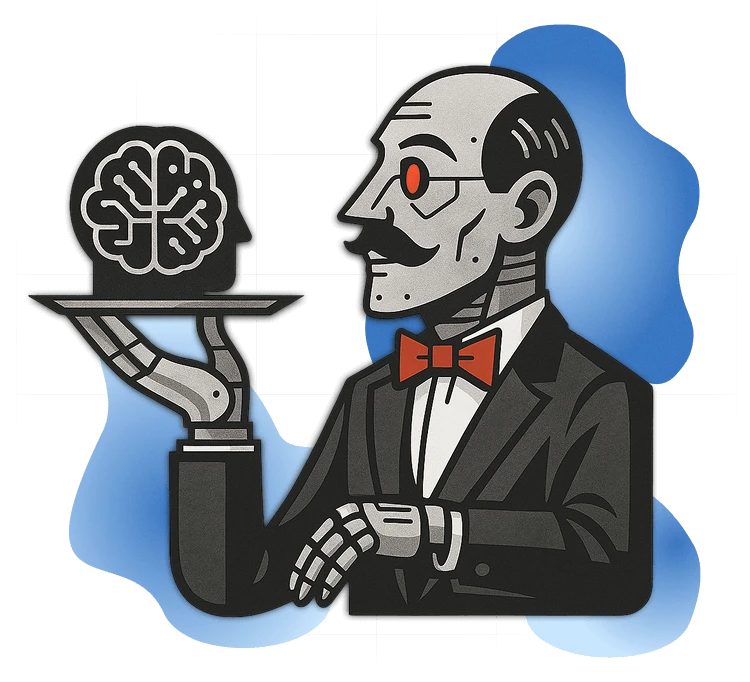 Robot butler serving AI models